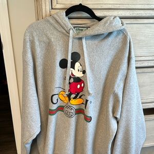 Gucci gray Mickey Mouse sweatshirt